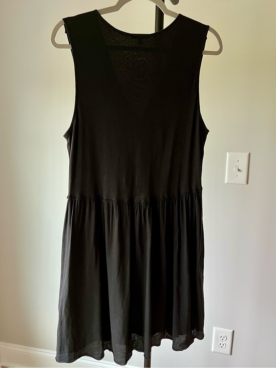 ATM Anthony Thomas Melillo Black Sleeveless Mini Dress, Cotton, Size Medium